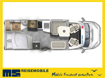 Poolintegreeritud matkaauto EURA MOBIL