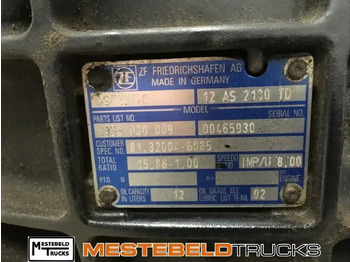 Käigukast ja varuosad - Veoauto MAN Versnellingsbak 12 AS 2130 TD: pilt 3