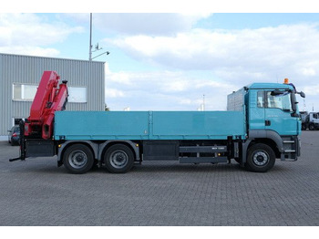 Uus Madelveok/ Platvormveok, Kraanaga veoauto MAN 26.400 TGS BL, Kran HMF 4220 K4, Funk, Container: pilt 4
