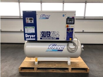 Uus Õhukompressor Fiac New Silver D 7.5 / 300 Silent 5.5 kW 720 L / min 10 bar Elektrische Schroefcompressor met ketel en droger: pilt 2