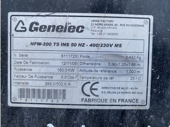 Generaatorikomplekt Himoinsa HFW 200 Iveco NEF 67 Stamford 200 kVA Silent generatorset: pilt 2