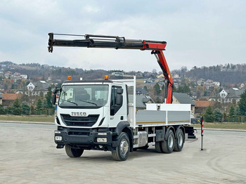 Kraanaga veoauto, Madelveok/ Platvormveok Iveco TRAKKER 360 * PRITSCHE 6,80* PK 16002 B+FUNK*6x4: pilt 2