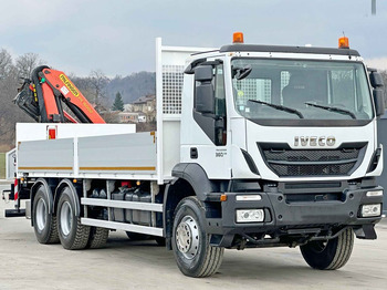 Kraanaga veoauto, Madelveok/ Platvormveok Iveco TRAKKER 360 * PRITSCHE 6,80* PK 16002 B+FUNK*6x4: pilt 3
