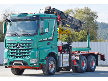 Metsaveok, Kraanaga veoauto Mercedes-Benz AROCS 3363 *HOLZTRANSPORTER * LOGLIFT 251S /6x4: pilt 3