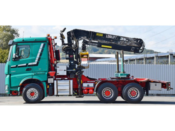 Metsaveok, Kraanaga veoauto Mercedes-Benz AROCS 3363 *HOLZTRANSPORTER * LOGLIFT 251S /6x4: pilt 5