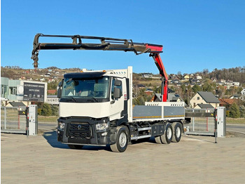 Kraanaga veoauto, Madelveok/ Platvormveok Renault C 380 *PRITSCHE 6,80m * PK 18002-EH C + FUNK*6x4: pilt 2