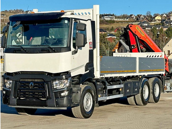 Kraanaga veoauto, Madelveok/ Platvormveok Renault C 380 *PRITSCHE 6,80m * PK 18002-EH C + FUNK*6x4: pilt 4