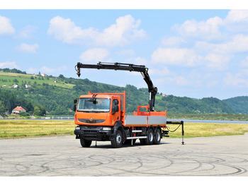 Kraanaga veoauto, Madelveok/ Platvormveok Renault KERAX 410 * HIAB 144 B-3 HIDUO / 6x4 * TOP: pilt 2