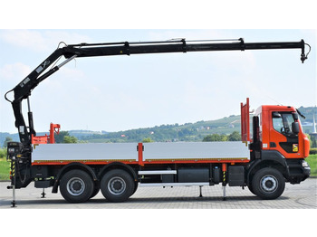 Kraanaga veoauto, Madelveok/ Platvormveok Renault KERAX 410 * HIAB 144 B-3 HIDUO / 6x4 * TOP: pilt 5