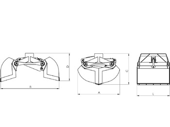 Clamshell bucket for digging BV-M 400 liising Clamshell bucket for digging BV-M 400: pilt 3