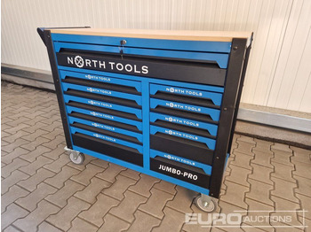 Ehitusseade Unused NORTH-TOOL JUMBO-PRO 12 Drawer Tool Cabinet,  Professional Tools: pilt 3