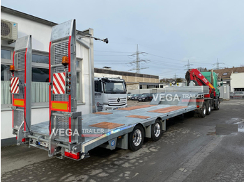 Madal platvormpoolhaagis transporditavad ained rasketehnika 2 Axle Lowloader: pilt 3