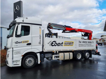 Mercedes-Benz Actros 2745 L 6x2 Baustoffpritsche+Kran Retarder  liising Mercedes-Benz Actros 2745 L 6x2 Baustoffpritsche+Kran Retarder: pilt 4