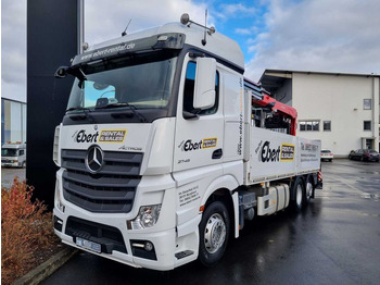 Mercedes-Benz Actros 2745 L 6x2 Baustoffpritsche+Kran Retarder  liising Mercedes-Benz Actros 2745 L 6x2 Baustoffpritsche+Kran Retarder: pilt 2