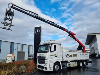 Mercedes-Benz Actros 2745 L 6x2 Baustoffpritsche+Kran Retarder  liising Mercedes-Benz Actros 2745 L 6x2 Baustoffpritsche+Kran Retarder: pilt 1