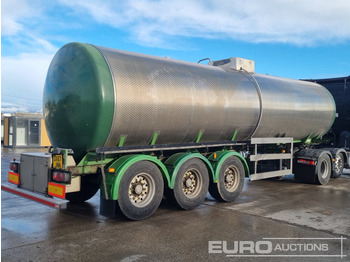 Tsistern poolhaagis Clayton Tri Axle Stainless Steel Tanker Trailer, Front Lift Axle: pilt 5