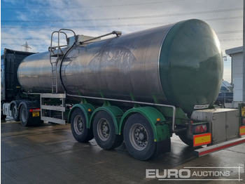 Tsistern poolhaagis Clayton Tri Axle Stainless Steel Tanker Trailer, Front Lift Axle: pilt 3