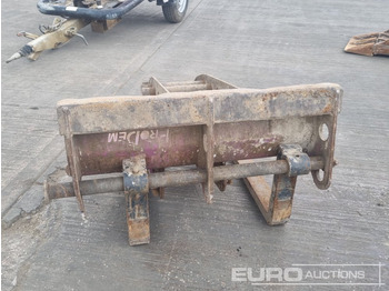 Materjali käitlemise seade Prodem Pallet Forks 50mm Pin to suit 6-8 Ton Excavator: pilt 4