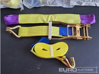 Ehitusseade Unused Boss 4M x 50mm 5 Ton Ratchet Straps with Sling (4 of): pilt 4