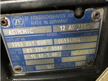 Käigukast - Veoauto CUTIE DE VITEZE ZF 12 AS 2330 TD R=15,86-1,00: pilt 3