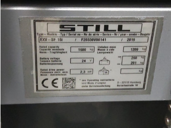 Virnastaja Still EXV-SF16I/BATT.NEU: pilt 5