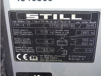Lükandmastiga tõstuk Still FM-X17: pilt 5