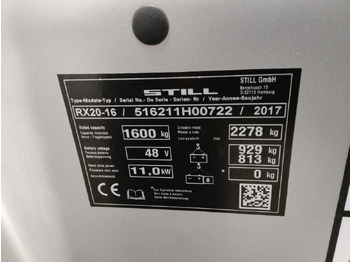Elektritõstuk Still RX20-16/BRONZE: pilt 5