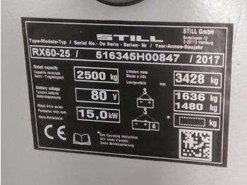 Elektritõstuk Still RX60-25/BATT.NEU: pilt 4