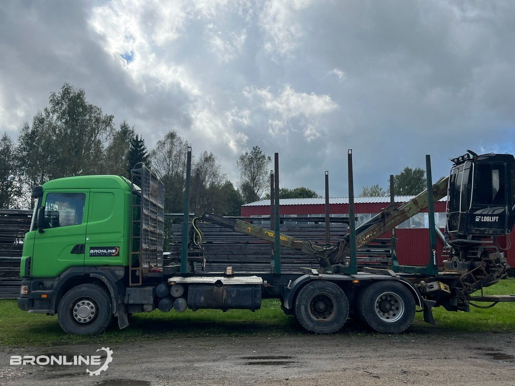 2001 Scania R144 6x4 Loglift + 1997 Närko TP3-RT-280 - Metsaveok, Kraanaga veoauto: pilt 3 2001 Scania R144 6x4 Loglift + 1997 Närko TP3-RT-280 - Metsaveok, Kraanaga veoauto: pilt 3