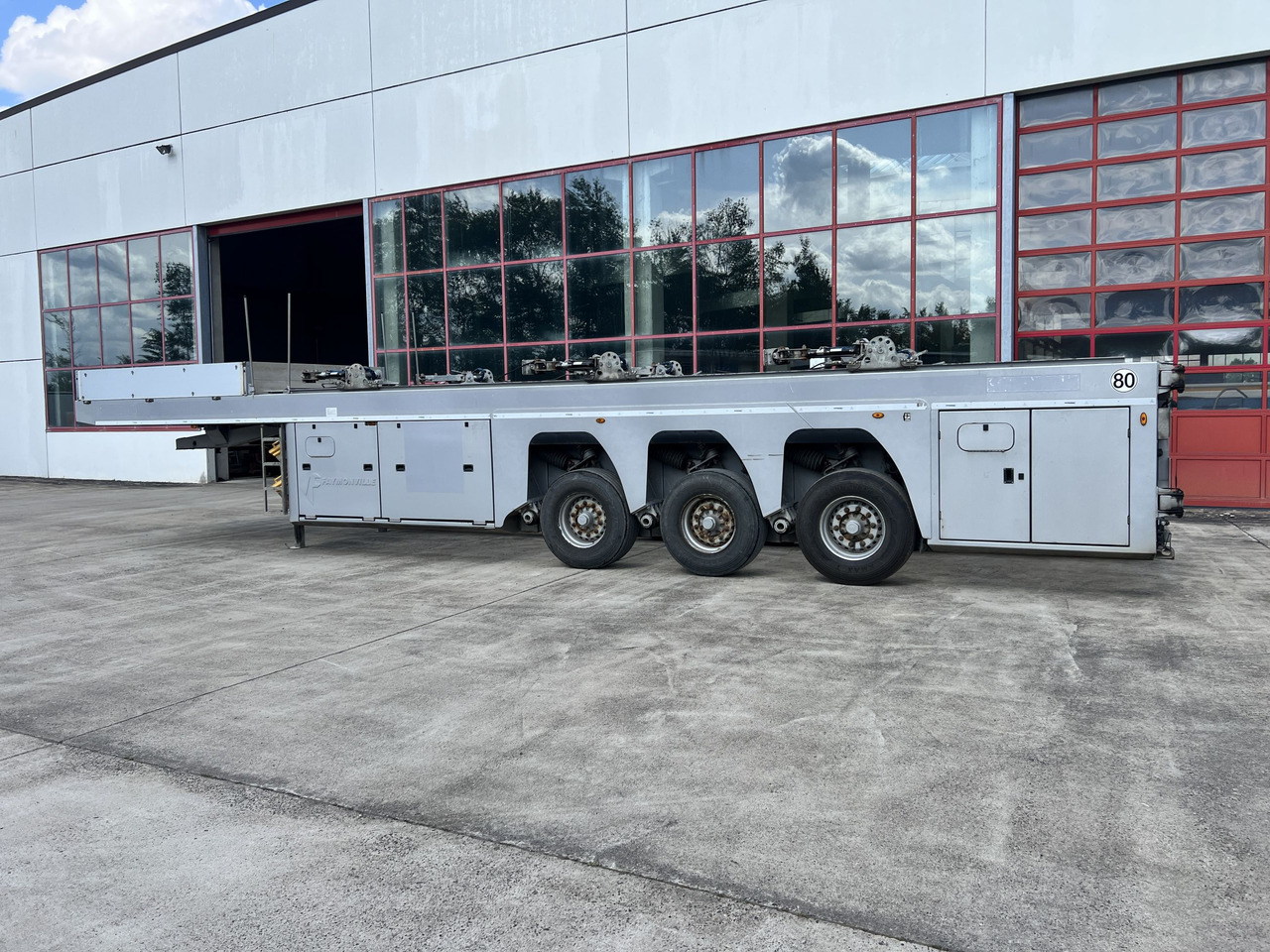 FAYMONVILLE F-S43-1EJB 3-Achs-Beton-Innenlader PREFAMAX, Wenig Benutzt - Konteinerveduk/ Tõstukiga poolhaagis: pilt 1 FAYMONVILLE F-S43-1EJB 3-Achs-Beton-Innenlader PREFAMAX, Wenig Benutzt - Konteinerveduk/ Tõstukiga poolhaagis: pilt 1