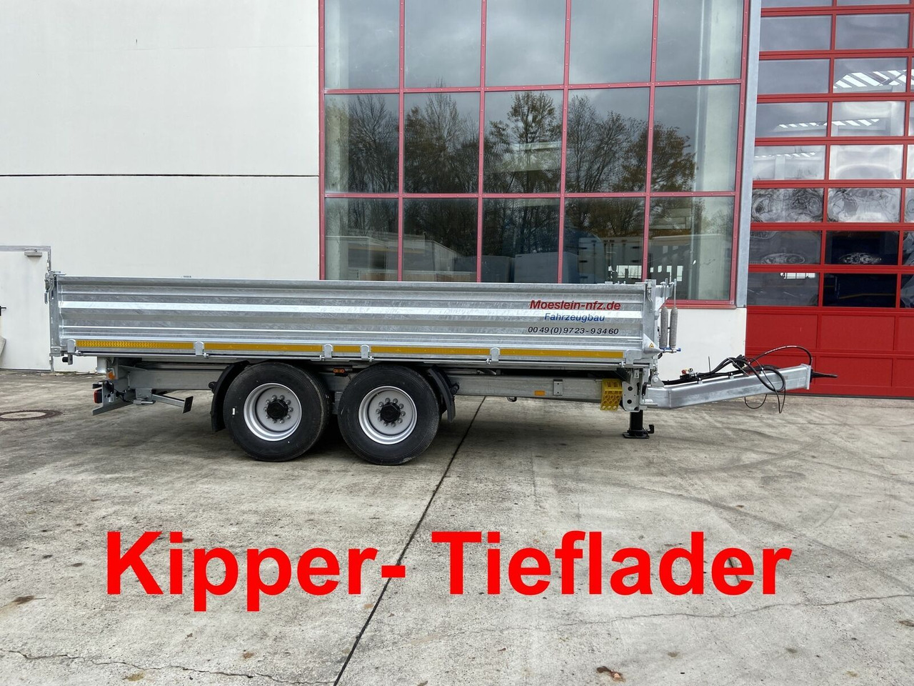 Möslein 14 t Tandemkipper Tieflader Breite Reifen-- Neu - Kalluri järelhaagis: pilt 1 Möslein 14 t Tandemkipper Tieflader Breite Reifen-- Neu - Kalluri järelhaagis: pilt 1