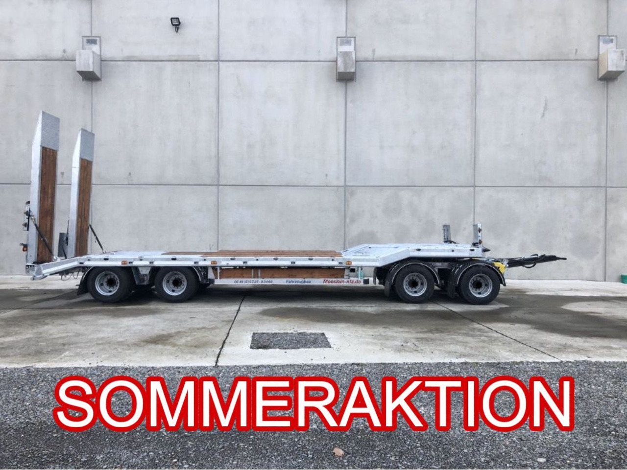 Möslein 4 Achs Tieflader- Anhänger, Neufahrzeug - Madal platvorm järelhaagis: pilt 1 Möslein 4 Achs Tieflader- Anhänger, Neufahrzeug - Madal platvorm järelhaagis: pilt 1