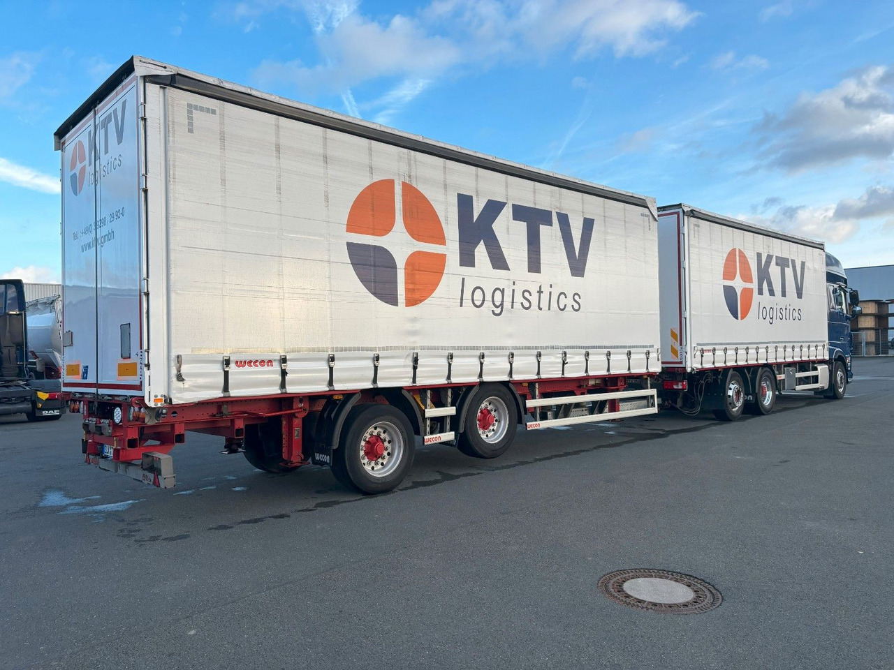 DAF SSC XF 480 Jumbo + Anh Wecon Staplerhalterung - Tent veoauto, Tenthaagis: pilt 4 DAF SSC XF 480 Jumbo + Anh Wecon Staplerhalterung - Tent veoauto, Tenthaagis: pilt 4