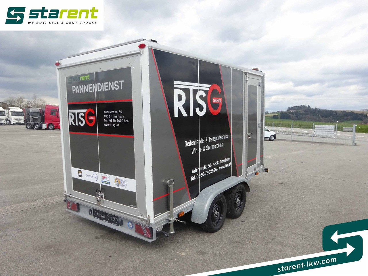 Agados Koffer, M&B Mobile Reifenmontiermaschine - Furgoonjärelhaagis: pilt 5 Agados Koffer, M&B Mobile Reifenmontiermaschine - Furgoonjärelhaagis: pilt 5