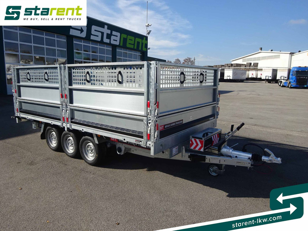 Brian James Trailers Tipper, Elektrisch Kippbar, Rampen - Platvormhaagis/ Madelhaagis: pilt 3 Brian James Trailers Tipper, Elektrisch Kippbar, Rampen - Platvormhaagis/ Madelhaagis: pilt 3