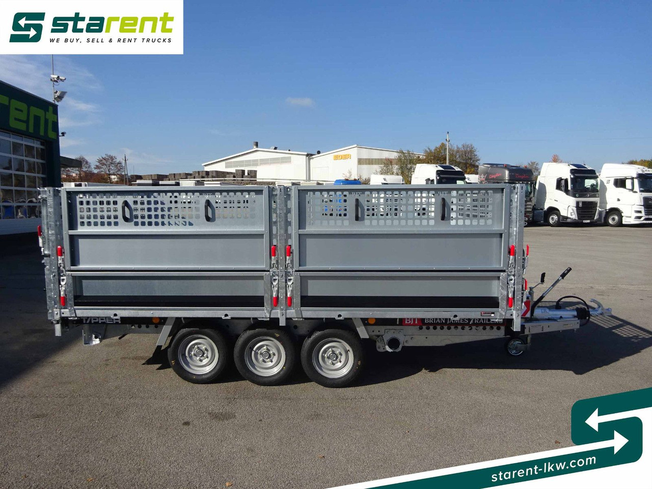 Brian James Trailers Tipper, Elektrisch Kippbar, Rampen - Platvormhaagis/ Madelhaagis: pilt 4 Brian James Trailers Tipper, Elektrisch Kippbar, Rampen - Platvormhaagis/ Madelhaagis: pilt 4