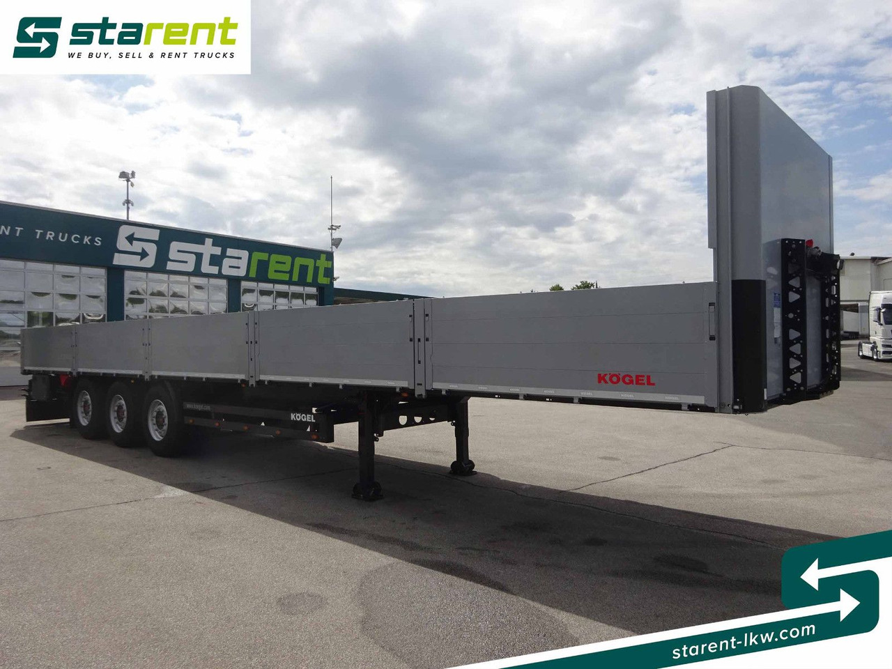Kögel Baustofftrailer, Liftachse, Lenkachse - Platvorm/ Madelpoolhaagis: pilt 3 Kögel Baustofftrailer, Liftachse, Lenkachse - Platvorm/ Madelpoolhaagis: pilt 3