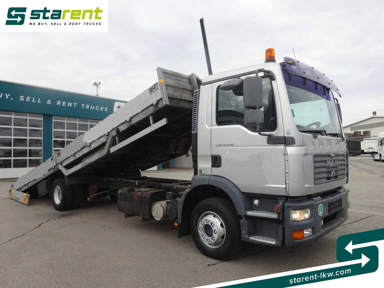 MAN TGM 12.280, Fahrzeugtransporter, kippbar - Treilerveoauto: pilt 2 MAN TGM 12.280, Fahrzeugtransporter, kippbar - Treilerveoauto: pilt 2