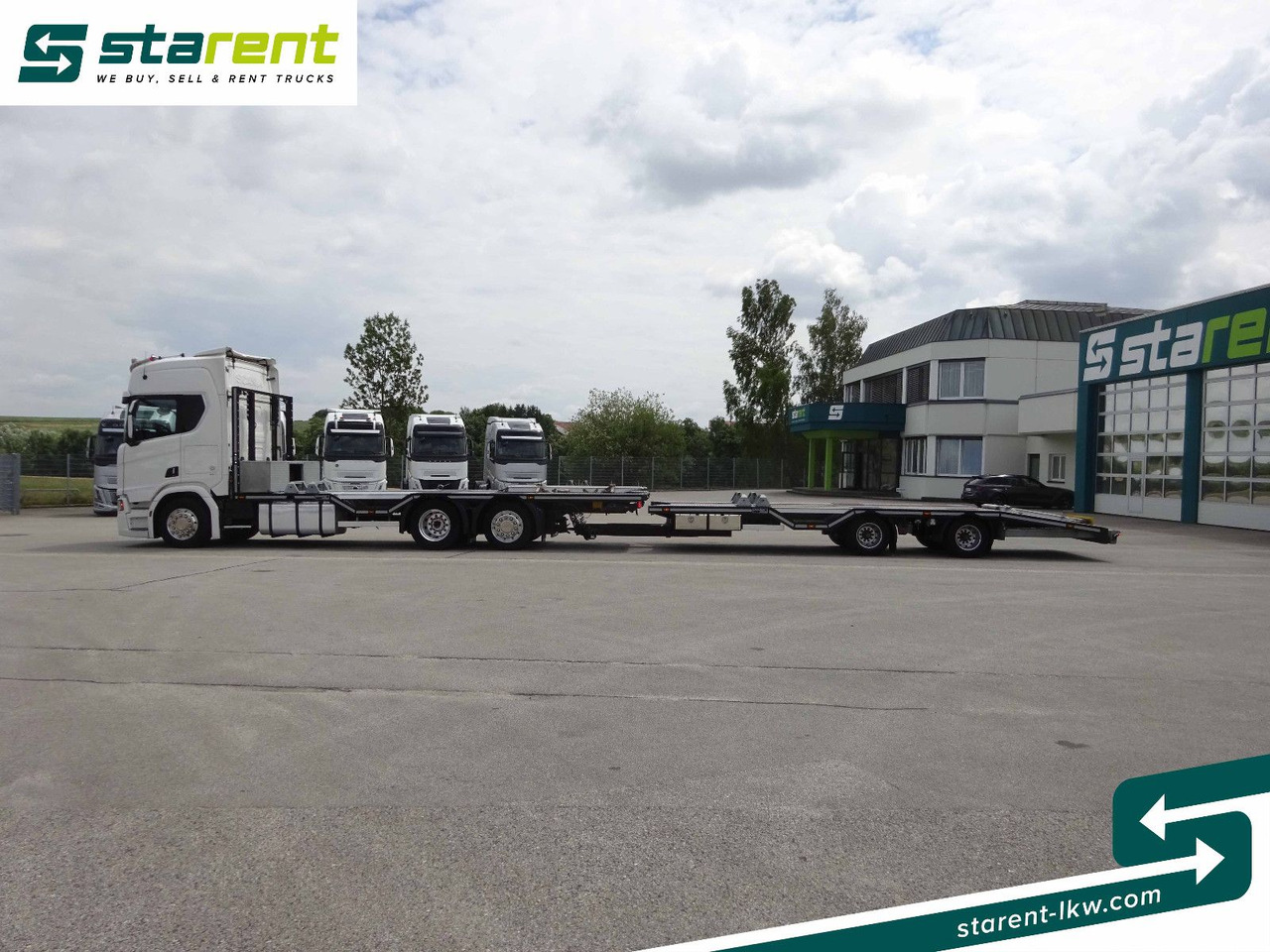 Treilerveoauto Scania R770 V8 Fahrzeugtransporter + Ziegler Anhänger: pilt 8