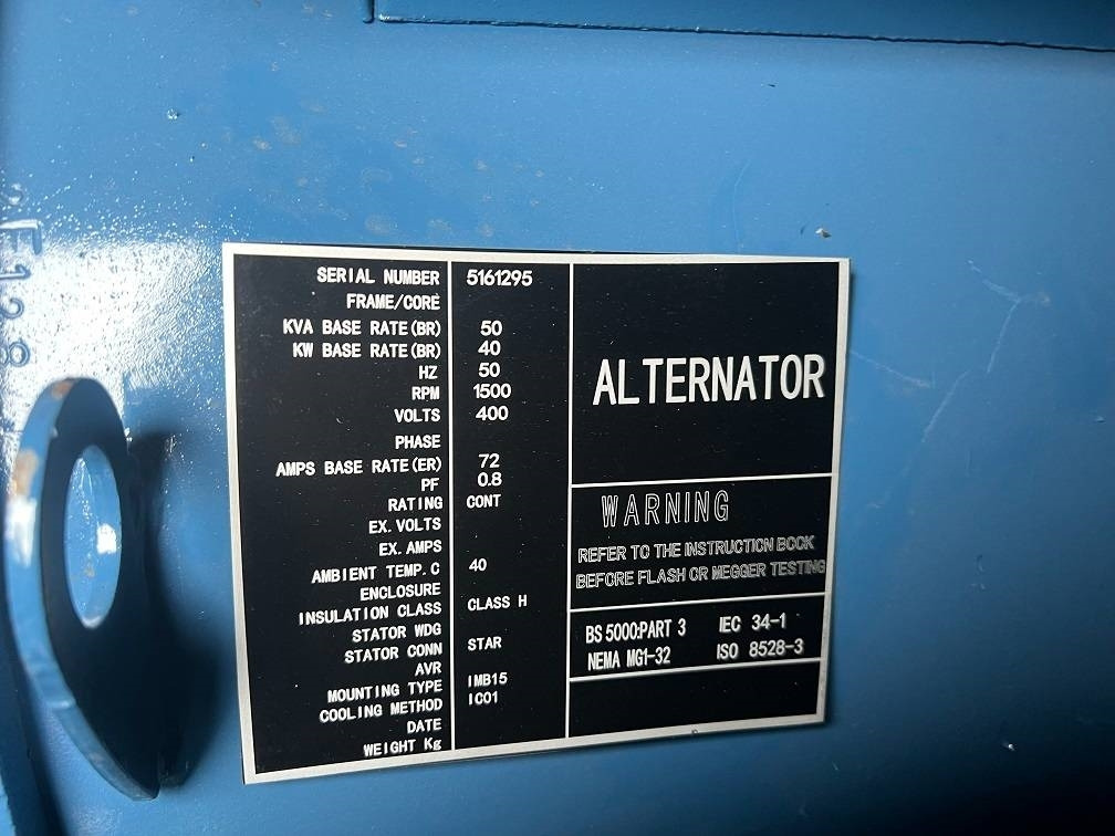 Generaatorikomplekt Ricardo 50KVA 40KW SILENT GENERATOR 3 PHASE 50HZ 400V NEW: pilt 10