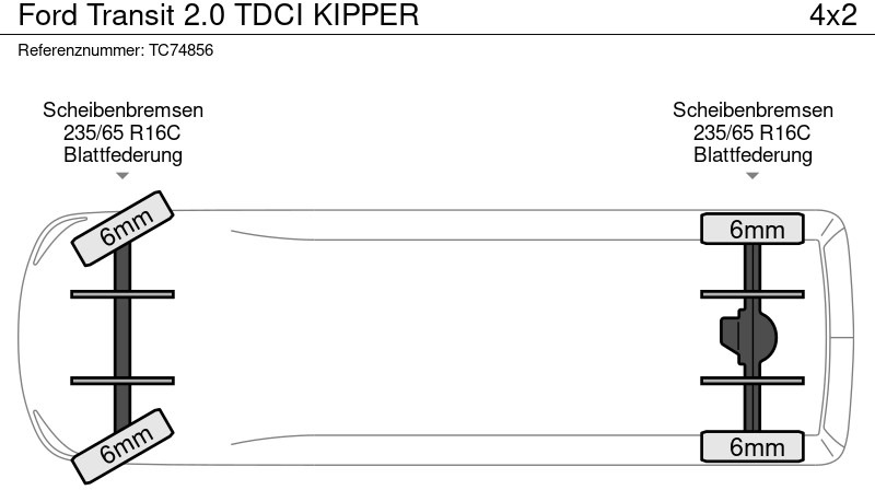 Ford Transit 2.0 TDCI KIPPER - Tarbesõiduk kallur: pilt 5 Ford Transit 2.0 TDCI KIPPER - Tarbesõiduk kallur: pilt 5