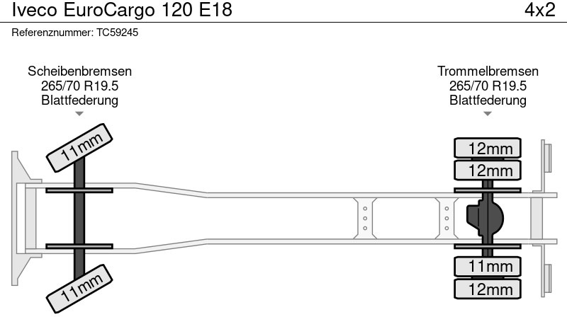 Iveco EuroCargo 120 E18 - Kabiinišassiiga veoauto: pilt 4 Iveco EuroCargo 120 E18 - Kabiinišassiiga veoauto: pilt 4
