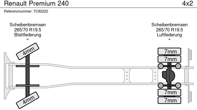 Kasti veoauto Renault Premium 240: pilt 6