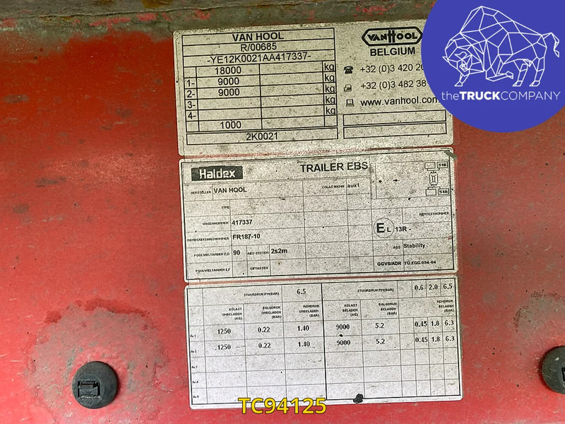 Van Hool - Külmikjärelhaagis: pilt 4 Van Hool - Külmikjärelhaagis: pilt 4