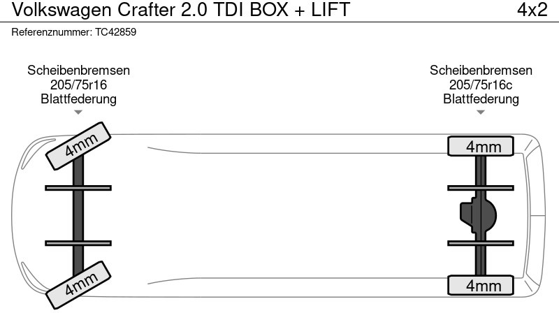 Volkswagen Crafter 2.0 TDI BOX + LIFT - Tarbesõiduk furgoon: pilt 4 Volkswagen Crafter 2.0 TDI BOX + LIFT - Tarbesõiduk furgoon: pilt 4