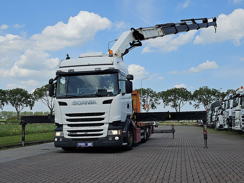 Scania R440 6X2*4 HMF 5020 K5 - Madelveok/ Platvormveok, Kraanaga veoauto: pilt 1 Scania R440 6X2*4 HMF 5020 K5 - Madelveok/ Platvormveok, Kraanaga veoauto: pilt 1