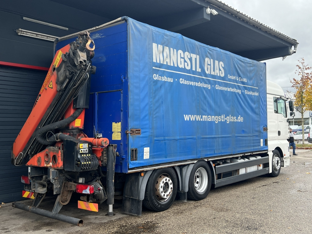 MAN TGA 26.440 6x2 LL Retarder Kran Palfinger 20002 - Tent veoauto, Kraanaga veoauto: pilt 1 MAN TGA 26.440 6x2 LL Retarder Kran Palfinger 20002 - Tent veoauto, Kraanaga veoauto: pilt 1