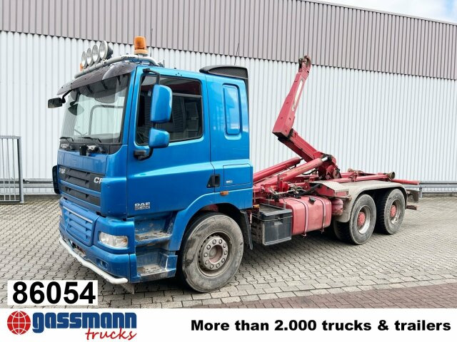DAF AT 85.460 6x4, Abrollkipper Palfinger T20 - Konkstõstukiga veoauto, Kraanaga veoauto: pilt 1 DAF AT 85.460 6x4, Abrollkipper Palfinger T20 - Konkstõstukiga veoauto, Kraanaga veoauto: pilt 1