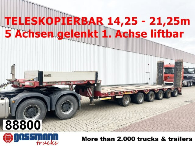 Goldhofer STZ-L 6-67/80 A, 6 Achsen, 86.000kg Ges.-Gew. - Madal platvormpoolhaagis: pilt 1 Goldhofer STZ-L 6-67/80 A, 6 Achsen, 86.000kg Ges.-Gew. - Madal platvormpoolhaagis: pilt 1