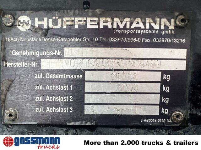 Multilift/ Liftdumper haagis Hüffermann HSA 18.70 Schlittenabroller: pilt 6